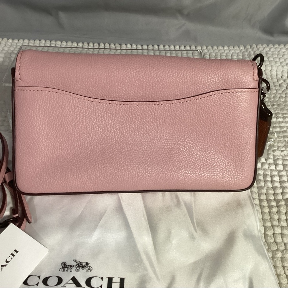 Coach Disney Daisy Duck Motif Dinky Pink Leather Crossbody Bag NEW Duster Includ - Picture 5 of 16
